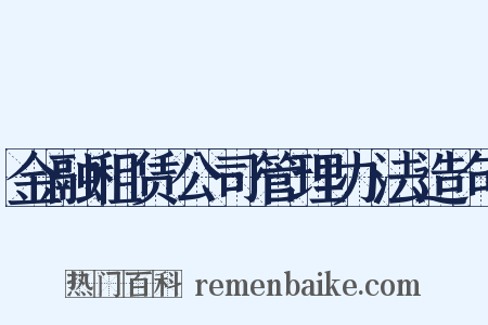 金融租赁公司管理办法造句是什么意思的图片